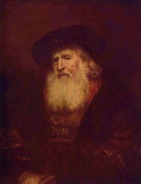 REMBRANDT Harmenszoon van Rijn Portrait of a Bearded Man oil painting picture